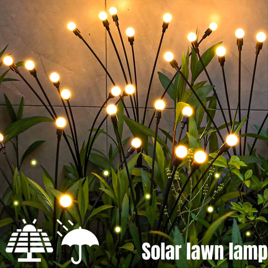 Solar Garden Light Swing LED Firefly Lamp