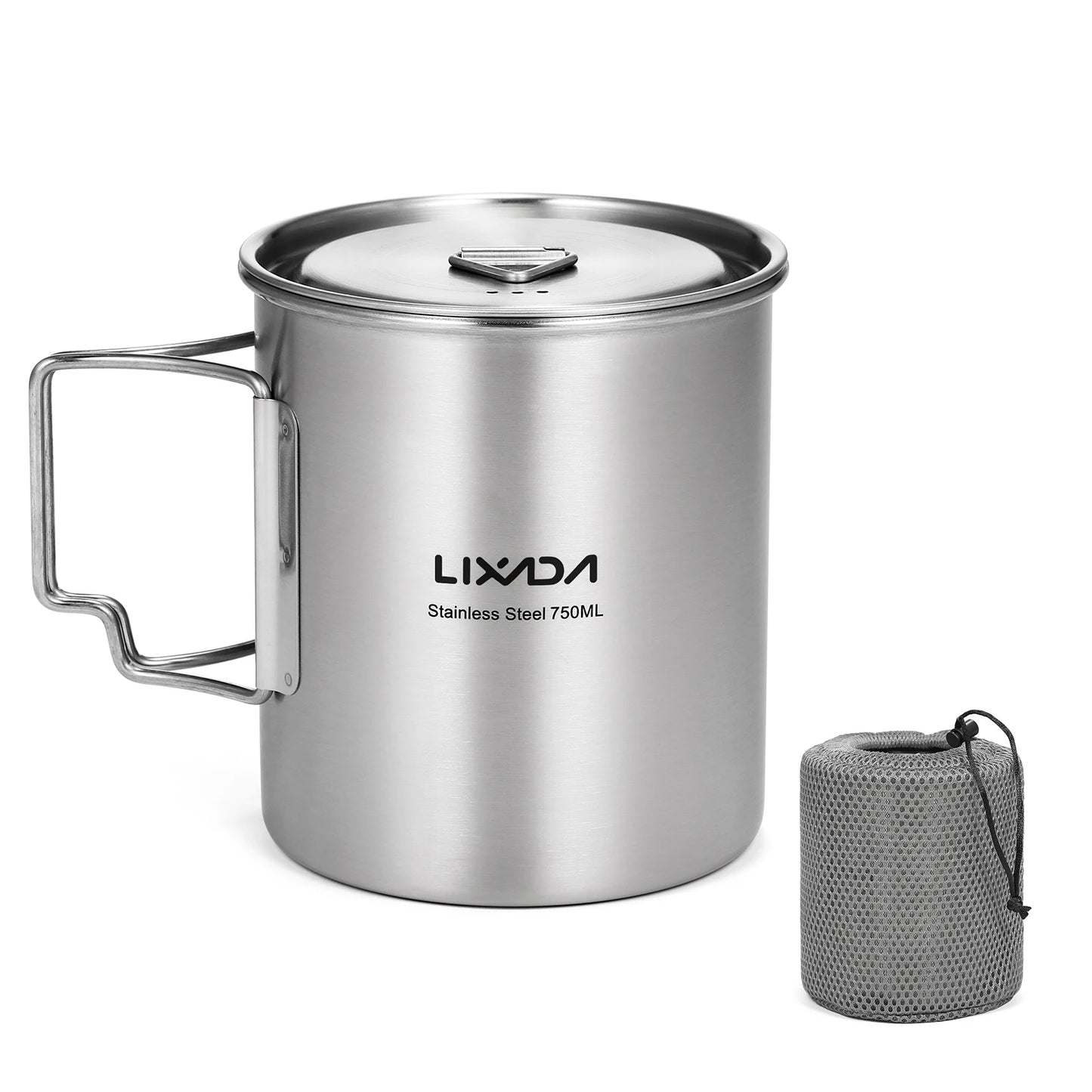 Lixada 750ml Stainless Steel Outdoor Cup