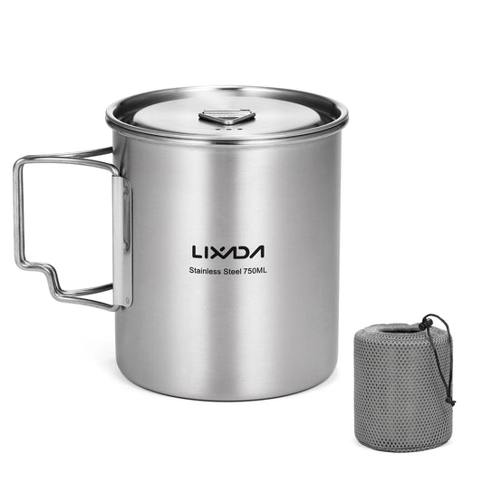 Lixada 750ml Stainless Steel Outdoor Cup