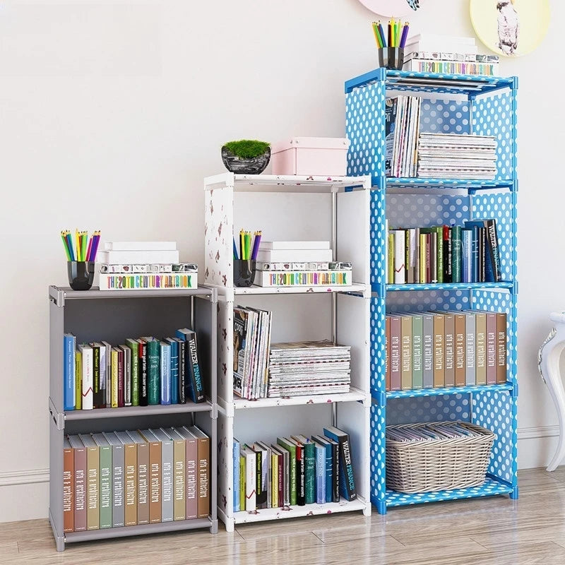 Multi-Layer Metal Bookshelf