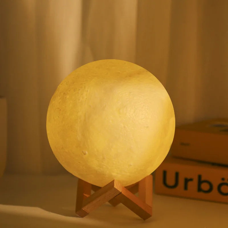 8cm 3D Moon Lamp Night Light