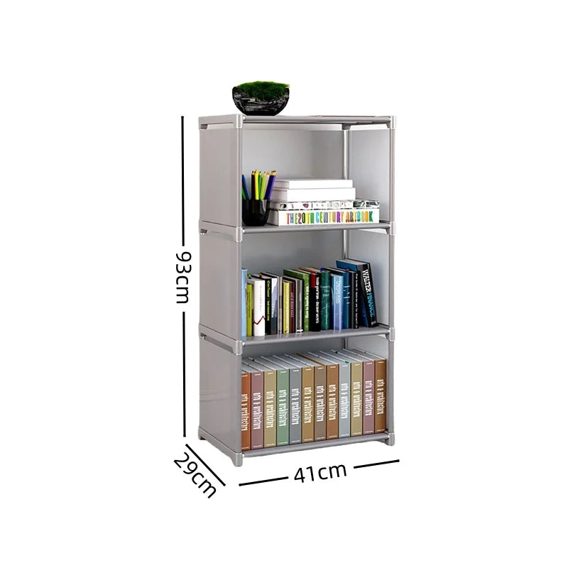 Multi-Layer Metal Bookshelf