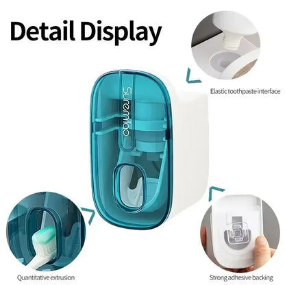 Toothpaste Dispenser Wall Mount Lazy Squeezer