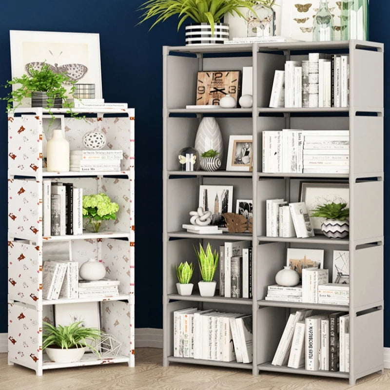 Multi-Layer Metal Bookshelf