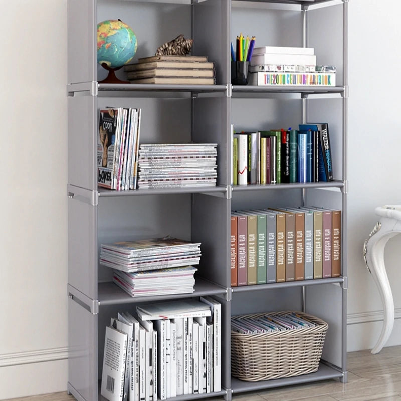 Multi-Layer Metal Bookshelf