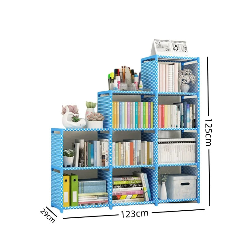 Multi-Layer Metal Bookshelf