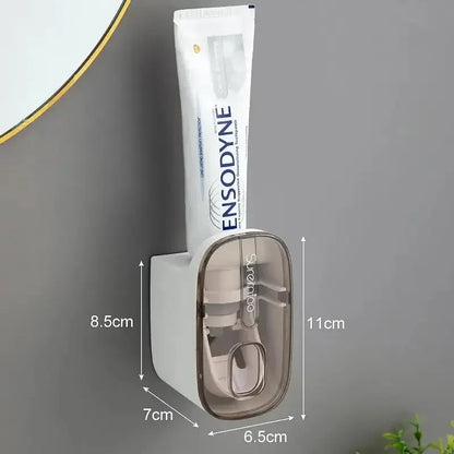 Toothpaste Dispenser Wall Mount Lazy Squeezer