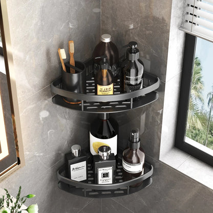 No Drill Bathroom Shelf