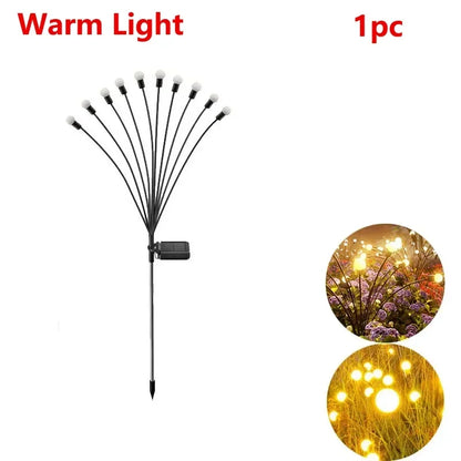 Solar Garden Light Swing LED Firefly Lamp