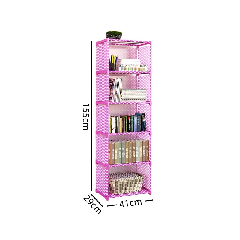 Multi-Layer Metal Bookshelf