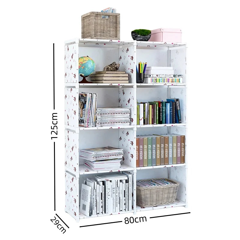 Multi-Layer Metal Bookshelf