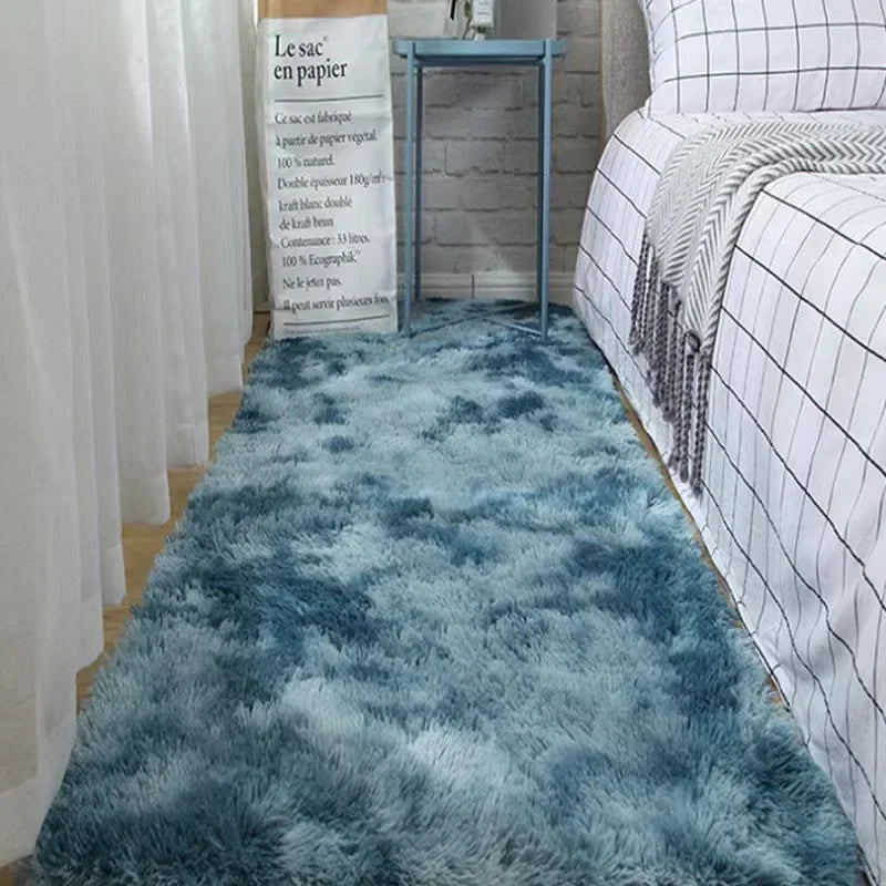 Soft Gray Plush Carpet