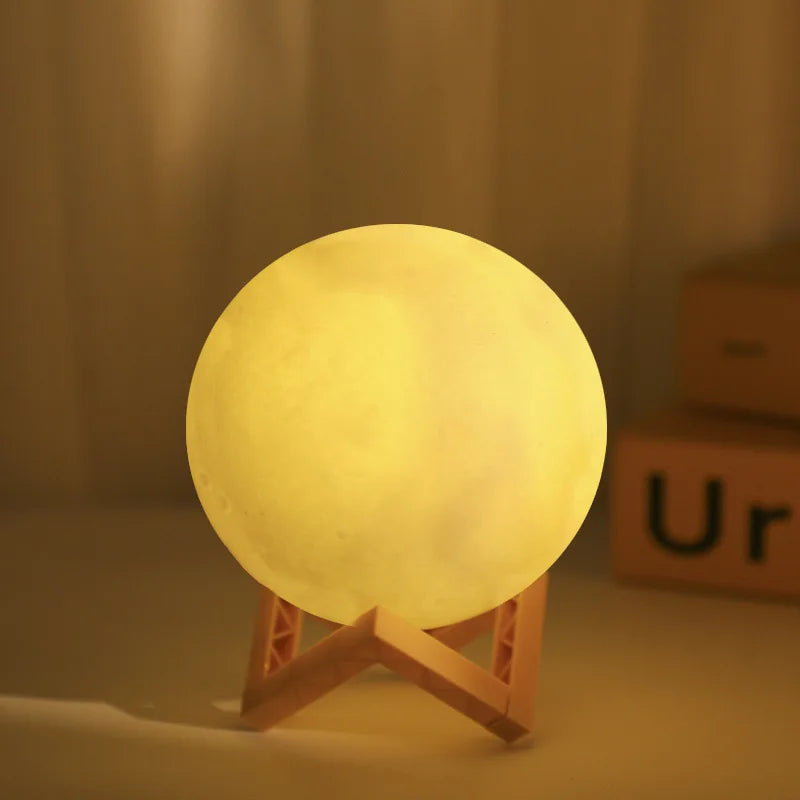 8cm 3D Moon Lamp Night Light