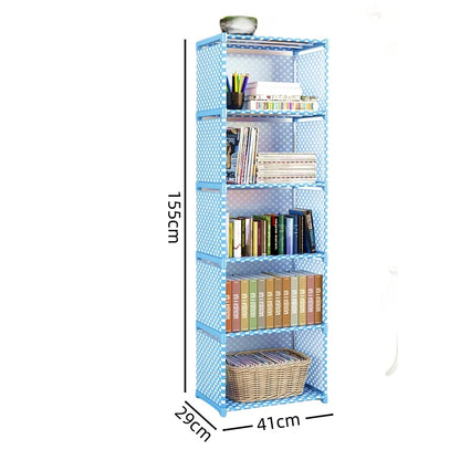 Multi-Layer Metal Bookshelf