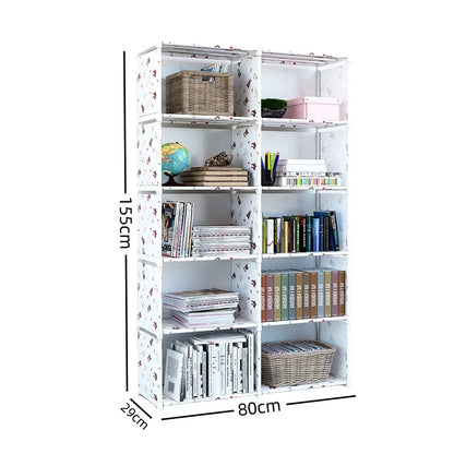 Multi-Layer Metal Bookshelf