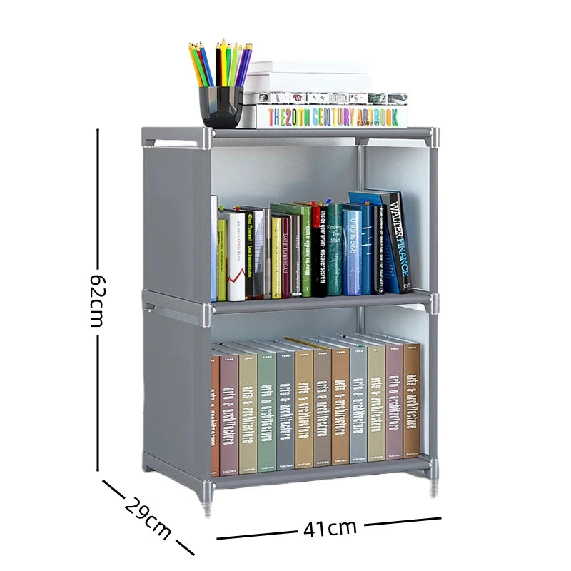 Multi-Layer Metal Bookshelf