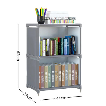 Multi-Layer Metal Bookshelf