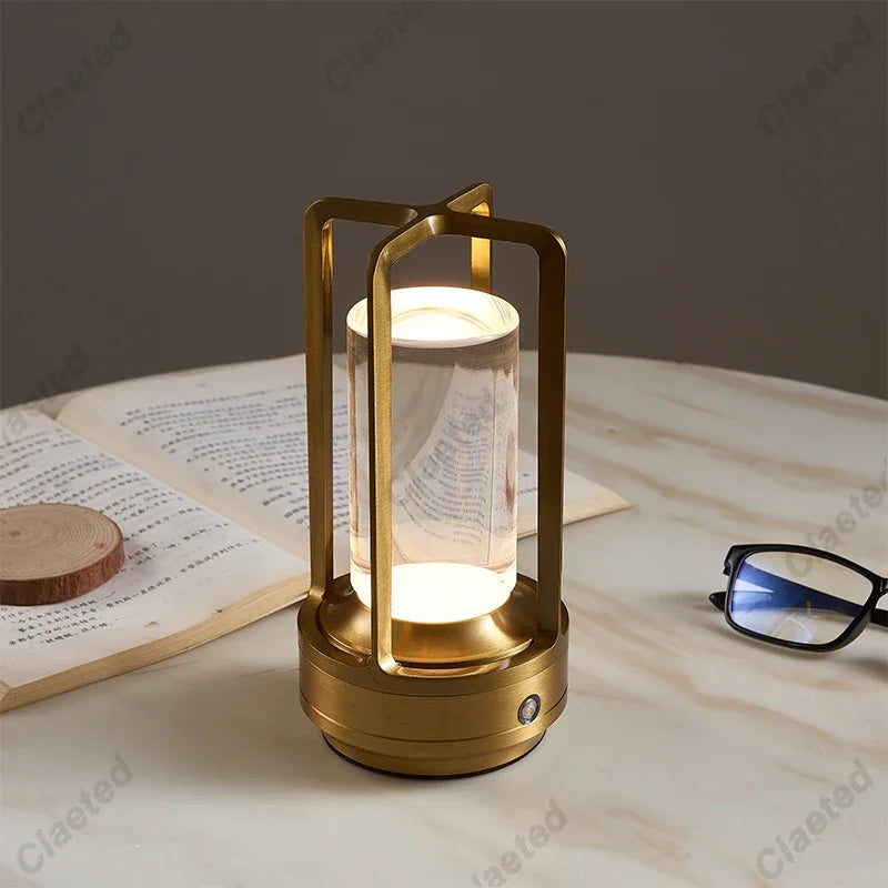 Industrial LED Cordless Table Lamp