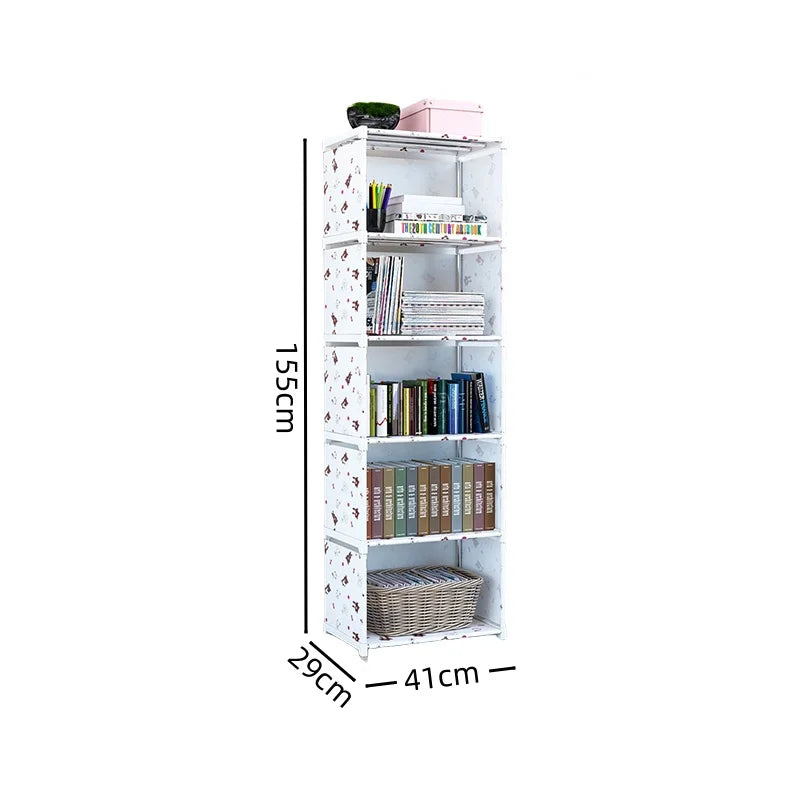 Multi-Layer Metal Bookshelf