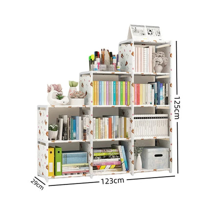 Multi-Layer Metal Bookshelf